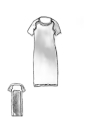 Rundholz - Knielanges rippenjersey kleid - 1251140904
