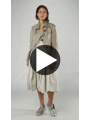 Rundholz - Hip-length silver gold mesh jacket - 1251181104