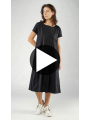 Rundholz - Wadenlanges baumwoll popeline kleid - 1251230905