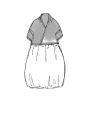 Rundholz - Ballonförmiges baumwoll voile kleid - 1251250901