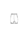 Rundholz - Handbemalte wadenlange raw french terry hose - 1251270107
