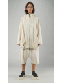 Rundholz - Handbemalte raw french terry jacke mit kapuze - 1251271104