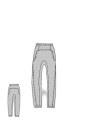 Rundholz - Schmale thin french terry hose - 1251280114