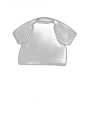 Rundholz - Hüftlanges thin french terry t-shirt mit glanz optik - 1251280505