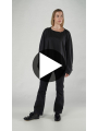 Rundholz - Gerades weites thin french terry t-shirt mit glanz optik - 1251280506