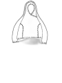 Rundholz - Weites thin french terry t-shirt mit glanz optik - 1251280510