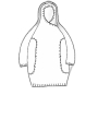 Rundholz - Knielanges thin french terry kleid mit glanz optik - 1251280907
