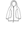 Rundholz - Lockere thin french terry jacke mit glanz optik - 1251281109