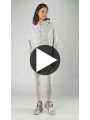 Rundholz - Lockere thin french terry jacke mit glanz optik - 1251281109