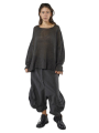 Rundholz - Hüftlanger leinen strick pullover - 1251320705