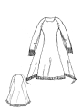 Rundholz - Knielanges leinen delavé strickkleid - 1251427302