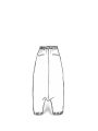 Rundholz - Lange leinen delavé strickhose - 1251427604