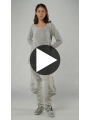 Bois rond - Pull-over en tricot de chanvre à la taille - 1251440701