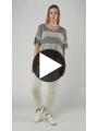 Bois rond - Pull-over en tricot de chanvre en forme de boîte - 1251440704