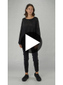 Bois rond - Pull-over en tricot de chanvre à la taille - 1251440712