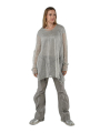 Rundholz - Halbtransparenter lockerer baumwoll modal strick pullover - 1251450701