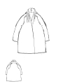 Rundholz - Halbtransparenter kastenförmiger baumwoll modal strickmantel - 1251457203