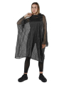 Rundholz - Halbtransparentes oversize baumwoll modal strickkleid - 1251457305
