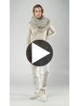 Rundholz - Halbtransparenter baumwoll modal strickschal - 1251457707
