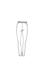 Rundholz - Schmale baumwoll krepp jersey legging - 1251560209