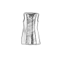 Rundholz - Hüftlanges baumwoll krepp jersey top - 1251560804