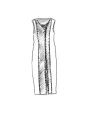 Rundholz - Wadenlanges baumwoll krepp jersey kleid - 1251560902