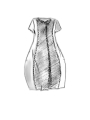 Rundholz - Ballonförmiges baumwoll krepp jersey kleid - 1251560906