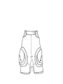 Rundholz - Wadenlange baumwoll stretch hose - 1251630104