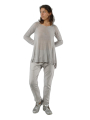 Rundholz - A-förmiger leichter leinen strick pullover - 1251640701