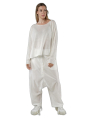 Rundholz - Hüftlanger leichter leinen strick pullover - 1251640703