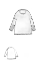 Rundholz - Kastenförmiger leichter leinen strick pullover - 1251640704