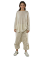 Rundholz - Kastenförmiger leichter leinen strick pullover - 1251640704