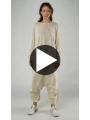 Rundholz - Kastenförmiger leichter leinen strick pullover - 1251640704