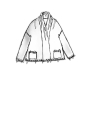 Rundholz - Weite tussah seiden strickjacke - 1251657106