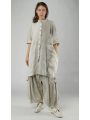 Rundholz - Handbemaltes ausgestelltes leinen kleid - 1251670901