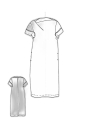 Rundholz - Handbemaltes gerade leinen kleid - 1251670907