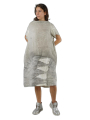 Rundholz - Handbemaltes gerade leinen kleid - 1251670907