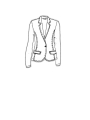 Rundholz - Handbemalte taillierte leinen jacke - 1251671108