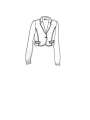 Rundholz - Handbemalte kurze leinen jacke - 1251671109