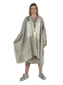 Rundholz - Handbemalter oversize leinen mantel - 1251671210