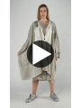 Rundholz - Handbemalter oversize leinen mantel - 1251671210