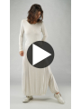 Rundholz - Wide modal silk ela jersey pants with skirt look - 1251700107