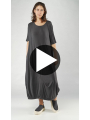 Rundholz - Ballonförmiges modal seiden ela jersey kleid - 1251700901