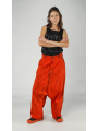 Rundholz DIP - Handbemalte gerade weite denim hose - 1252030115