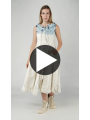 Rundholz DIP - Wadenlanges denim kleid - 1252030902