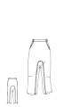 Rundholz DIP - Weite baumwoll stretch hose - 1252110107