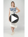 Rundholz DIP - Schmales baumwoll stretch kleid - 1252110909