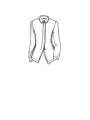 Rundholz DIP - Schmale baumwoll stretch jacke - 1252111105