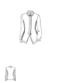 Rundholz DIP - Schmale baumwoll stretch jacke - 1252111105