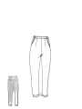 Rundholz DIP - Gerade schmale leinen baumwoll stretch hose - 1252240111